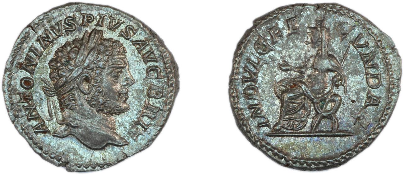 RIC IV Caracalla 214, аверс, bm