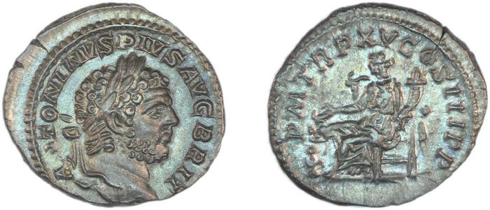 RIC IV Caracalla 196, реверс, bm