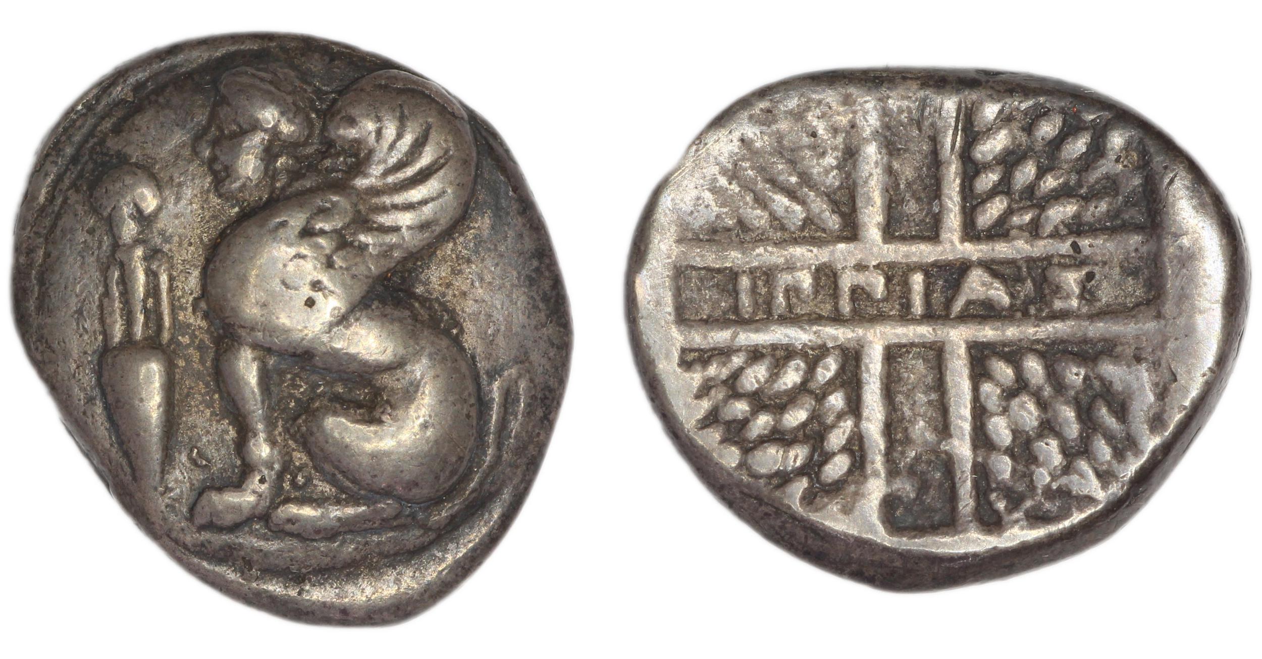 Chios Hardwick 1991 Chian 375-350, аверс, bm