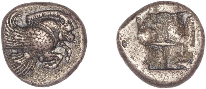 Clazomenae Dengate 1967 IB didrachms, реверс, bm