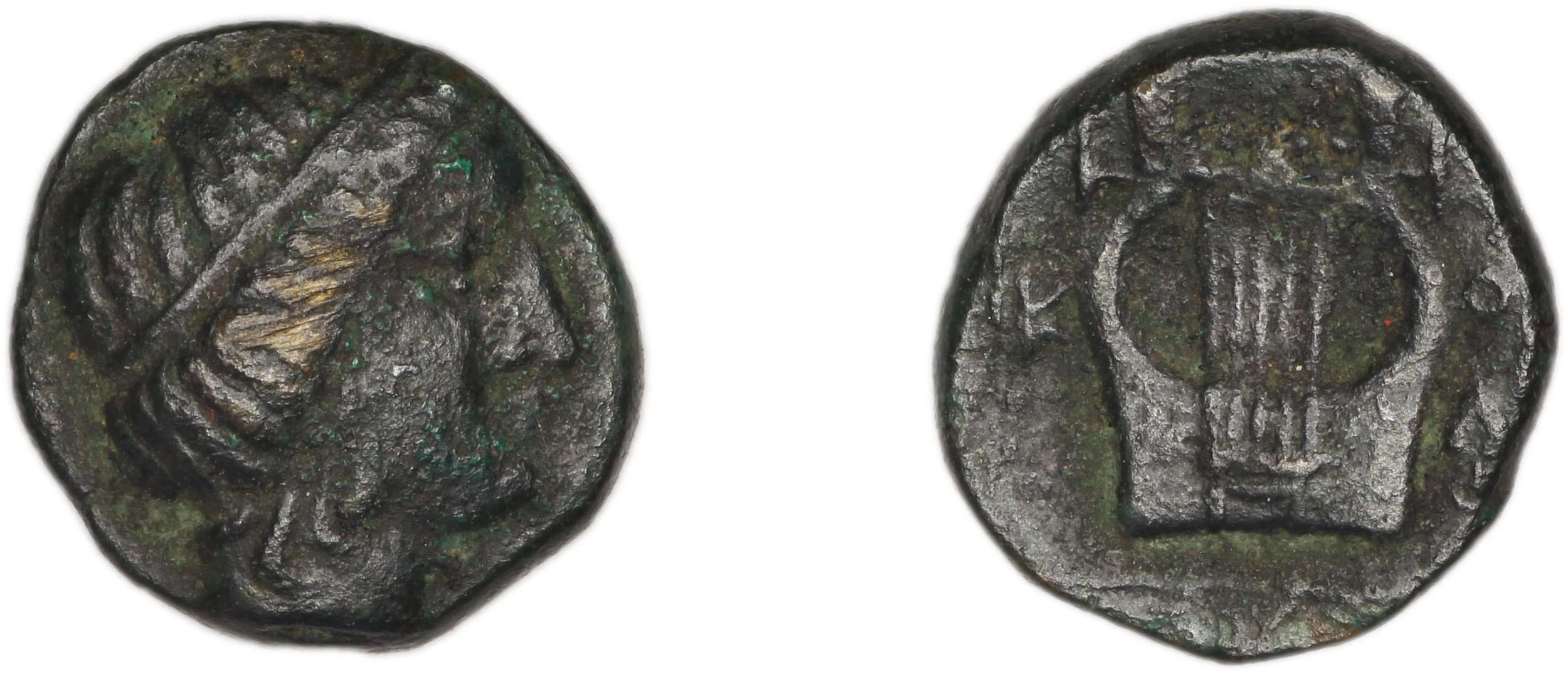 Colophon Kinns 1980 Period I.1, AE 1, аверс, bm