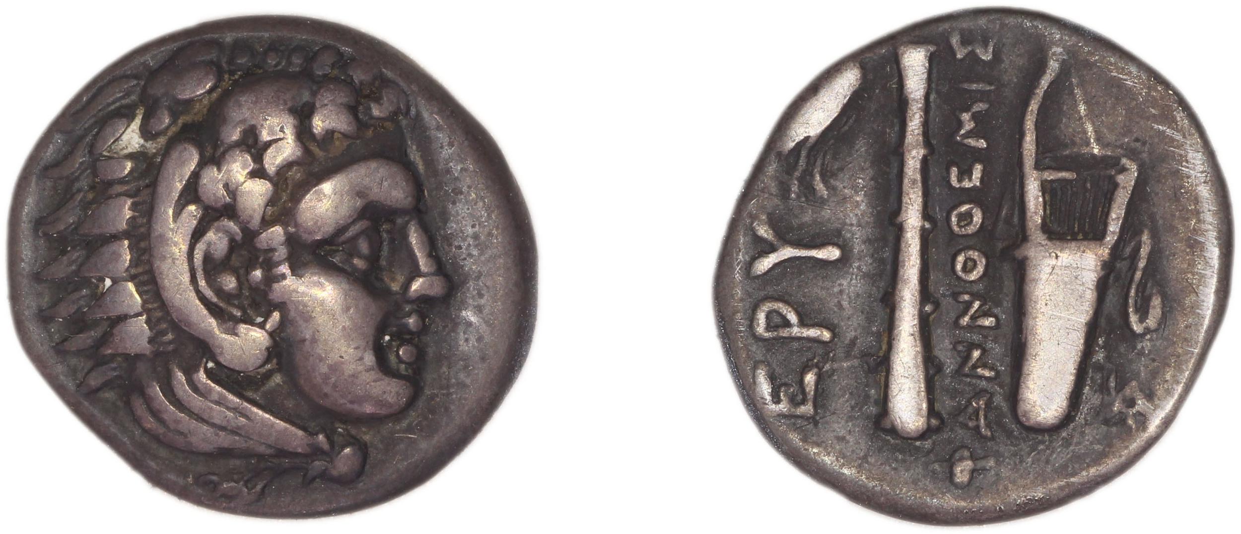 Erythrae Kinns 1980 Period II.2, AR 1, аверс, bm