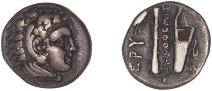 Erythrae Kinns 1980 Period II.2, AR 1, реверс, bm