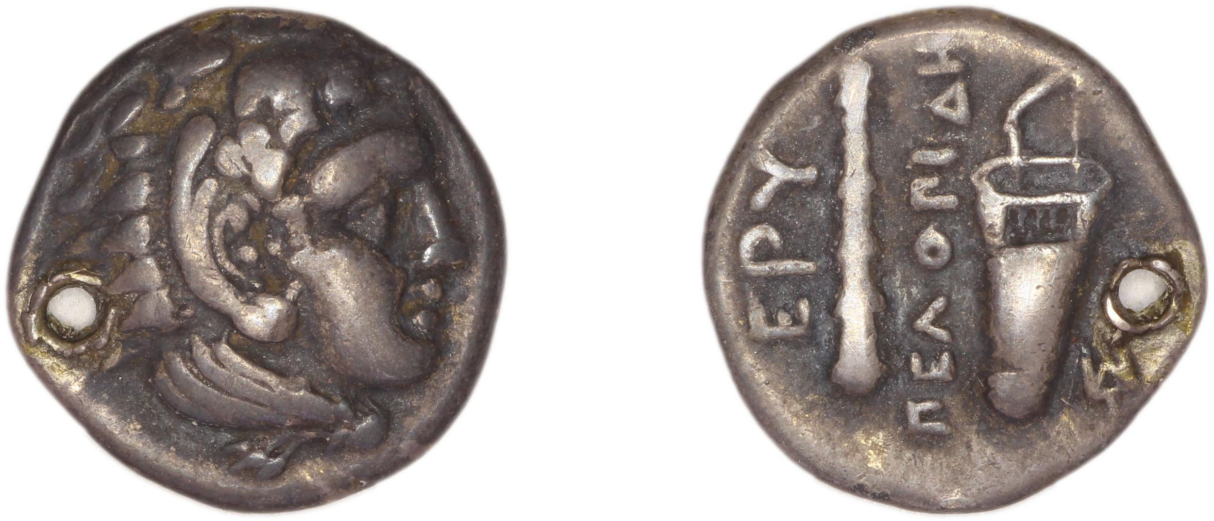 Erythrae Kinns 1980 Period II.2, AR 1, аверс, bm