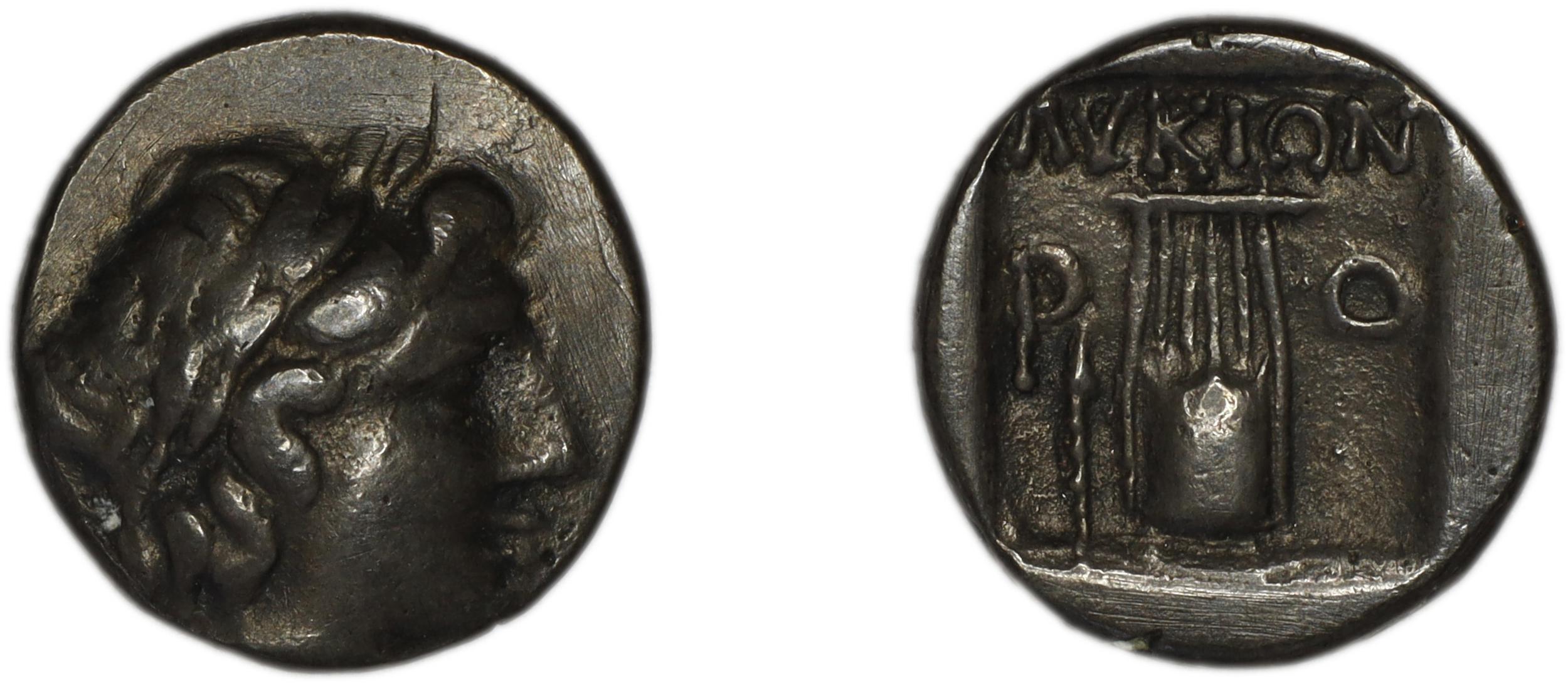 Lycian League Rhodiapolis Troxell 1982 2.40, аверс, bm