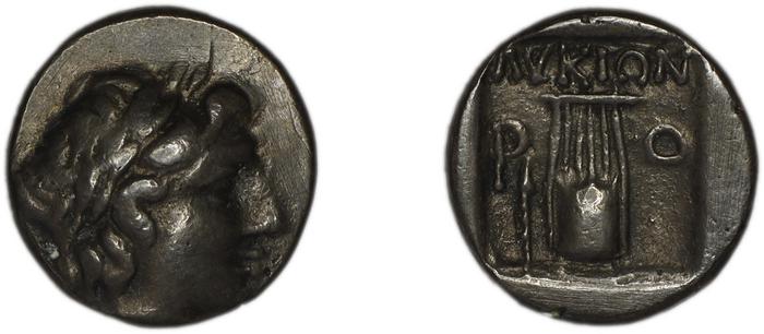 Lycian League Rhodiapolis Troxell 1982 2.40, реверс, bm
