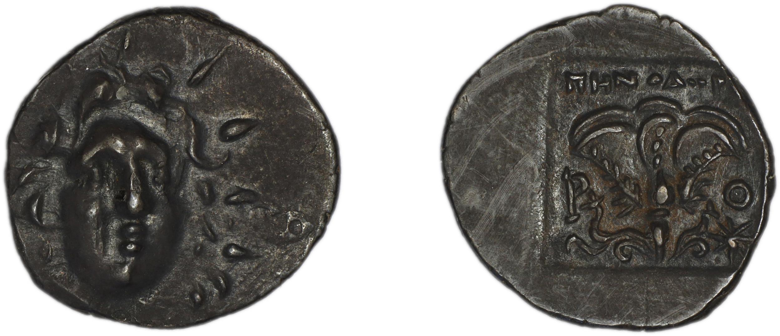 Rhodes Jenkins 1989 Group E hemidrachms, аверс, bm