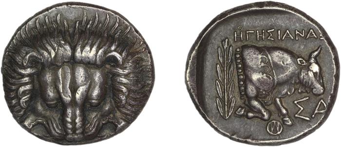 Samos Barron 1966 Class X tetradrachms, реверс, bm