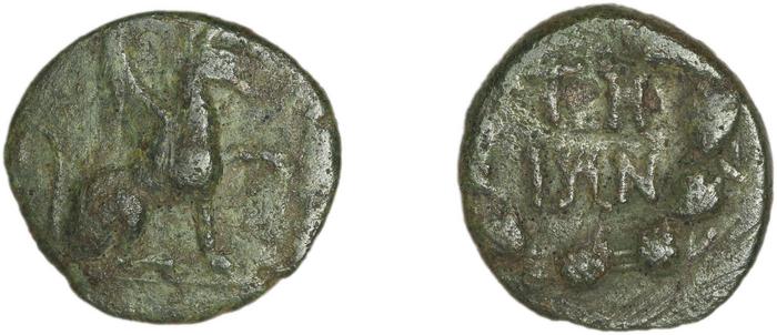 Teos Kinns 1980 Period IV, AE 15, реверс, bm