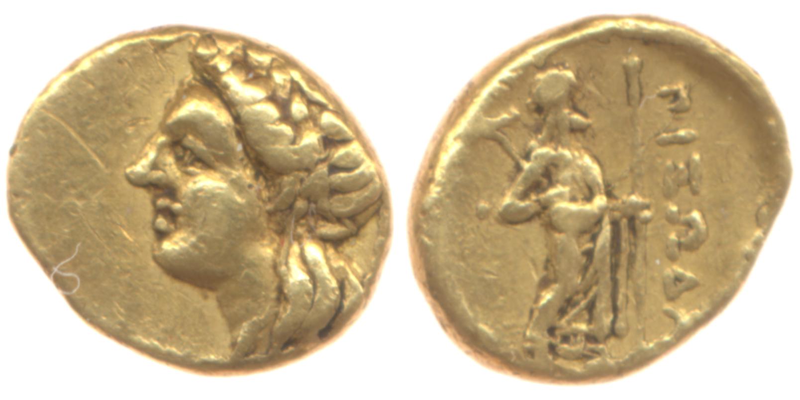 Pixodarus of Caria Halicarnassus Konuk 1998 B2, аверс, bm