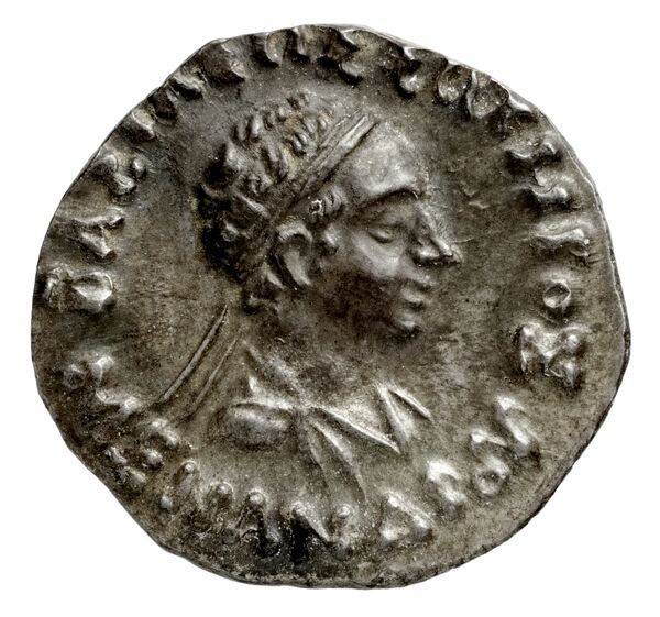 Bactrian and Indo-Greek Coinage Menander I 13.9, аверс, bnf-bigr