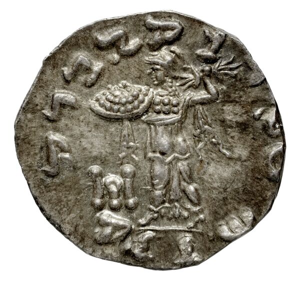 реверс Bactrian and Indo-Greek Coinage Menander I 13.9
