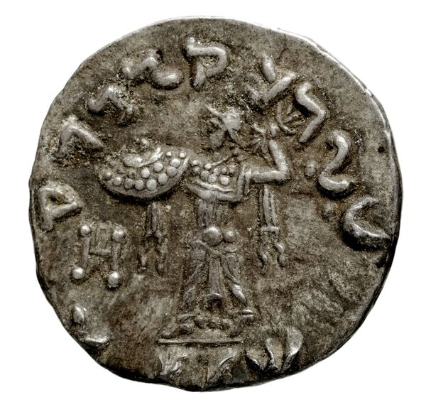 Bactrian and Indo-Greek Coinage Menander I 13.19, реверс, bnf-bigr
