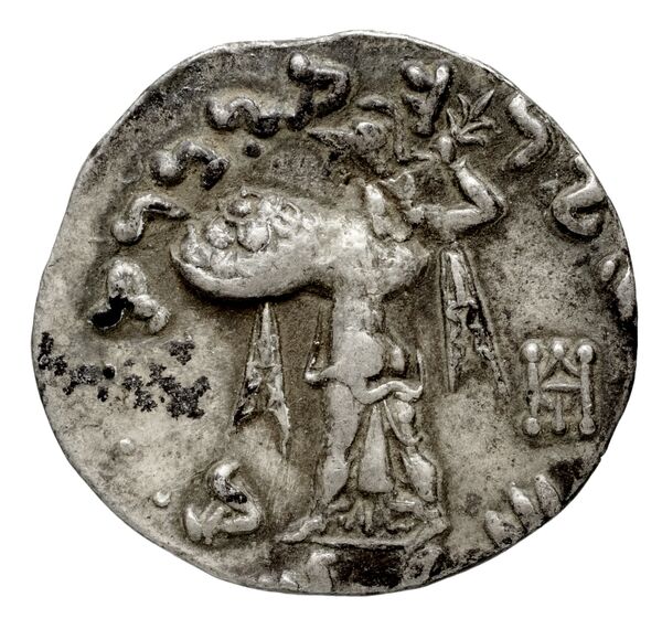 реверс Bactrian and Indo-Greek Coinage Menander I 13.17