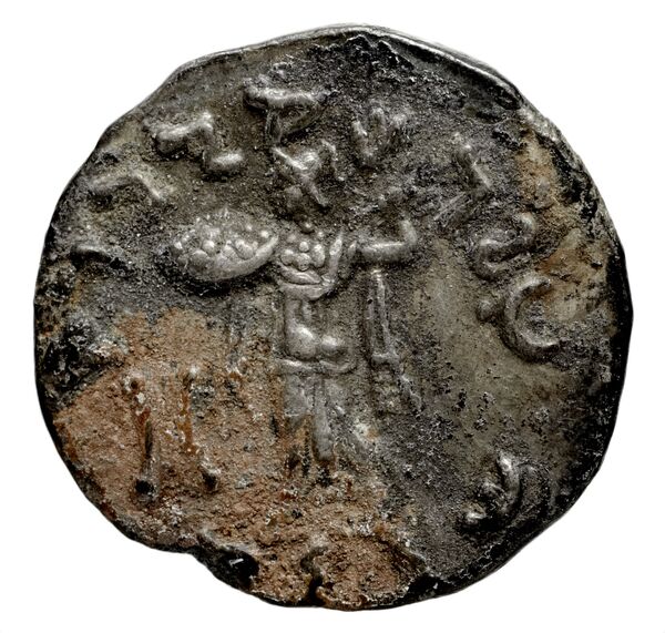 Bactrian and Indo-Greek Coinage Menander I 13.19, реверс, bnf-bigr
