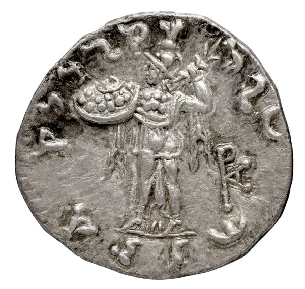 реверс Bactrian and Indo-Greek Coinage Menander I 14.7