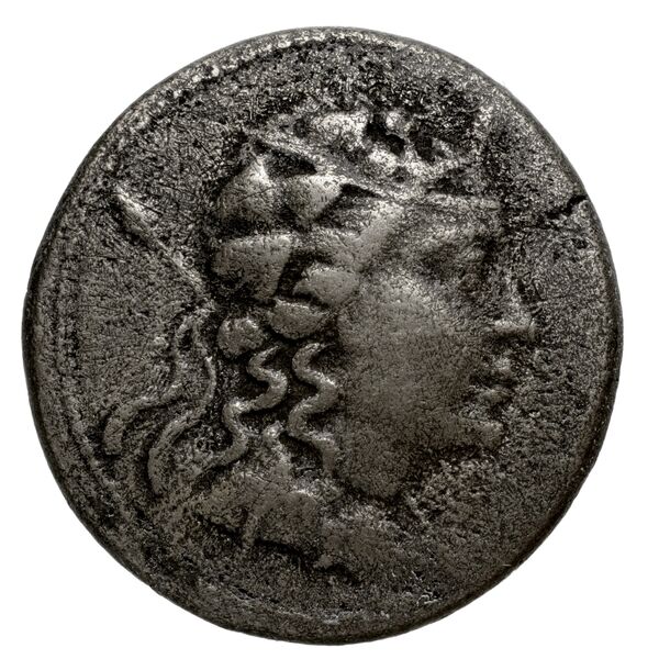 Bactrian and Indo-Greek Coinage Agathocles 15.3, аверс, bnf-bigr