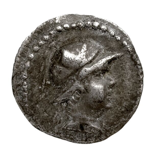 Bactrian and Indo-Greek Coinage Eucratides I 9.2, аверс, bnf-bigr