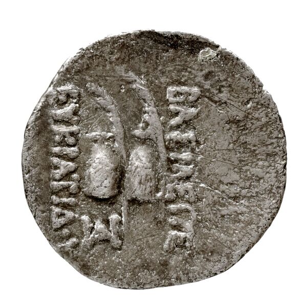 реверс Bactrian and Indo-Greek Coinage Eucratides I 9.2