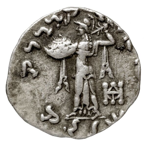 реверс Bactrian and Indo-Greek Coinage Menander I 14.12