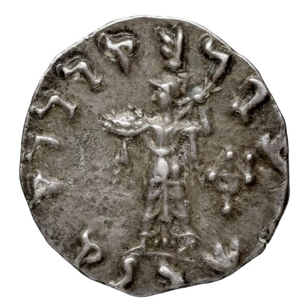 Bactrian and Indo-Greek Coinage Menander I 14.4, реверс, bnf-bigr