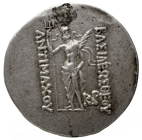 реверс Bactrian and Indo-Greek Coinage Antimachus I 4.1