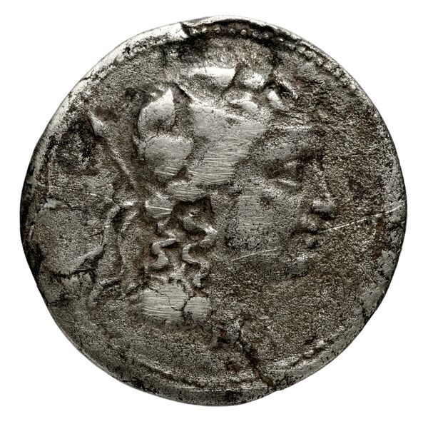 Bactrian and Indo-Greek Coinage Agathocles 15.3, аверс, bnf-bigr