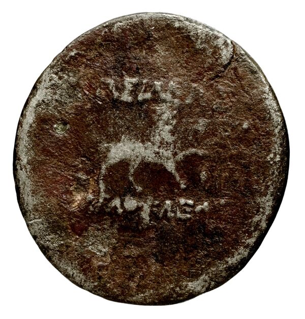 Bactrian and Indo-Greek Coinage Agathocles 17, реверс, bnf-bigr