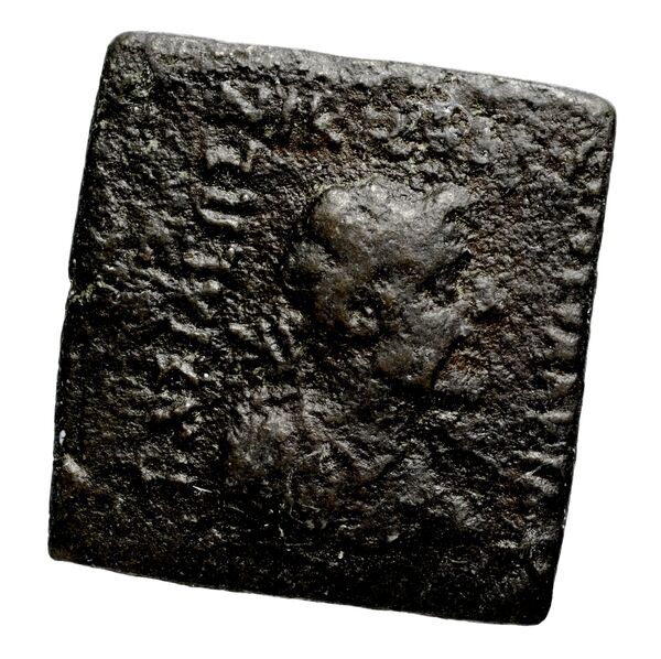 Bactrian and Indo-Greek Coinage Antialcidas 24.3, аверс, bnf-bigr