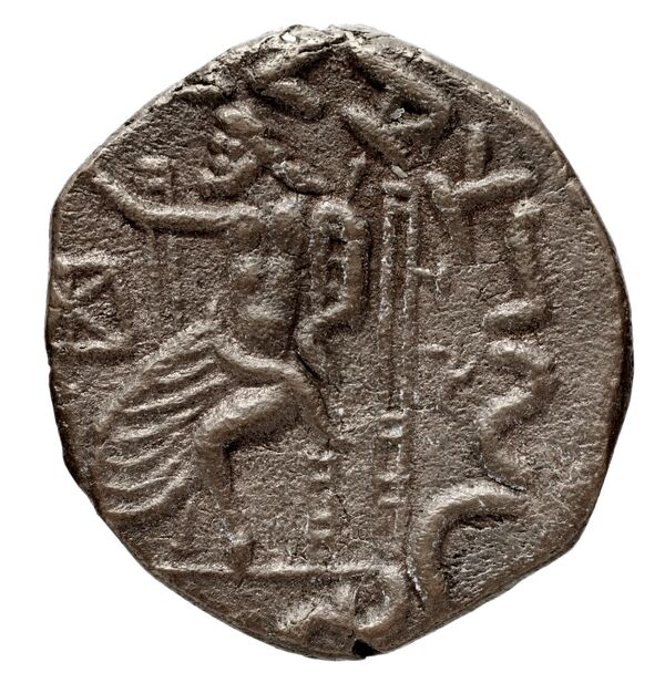 реверс Bactrian and Indo-Greek Coinage Hermaeus 20.1.8