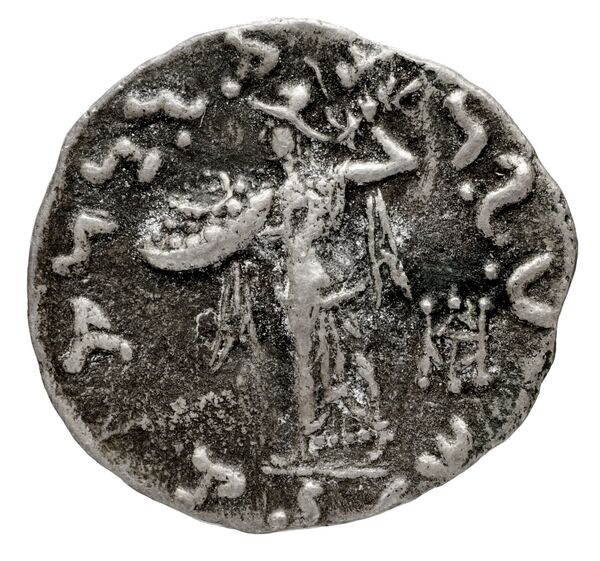 Bactrian and Indo-Greek Coinage Menander I 14.12, реверс, bnf-bigr