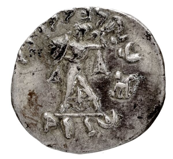 Bactrian and Indo-Greek Coinage Menander I 16.1, реверс, bnf-bigr