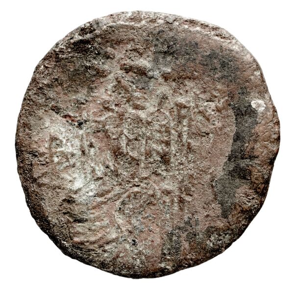Bactrian and Indo-Greek Coinage Hermaeus 20.2, реверс, bnf-bigr