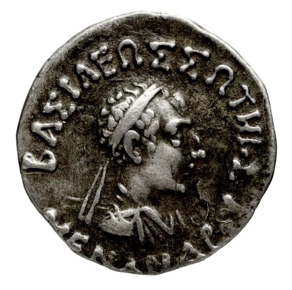 Bactrian and Indo-Greek Coinage Menander I 13.10, аверс, bnf-bigr