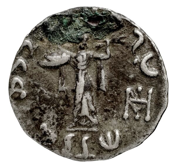 реверс Bactrian and Indo-Greek Coinage Menander I 13.16