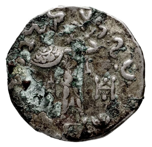 Bactrian and Indo-Greek Coinage Menander I 14.12, реверс, bnf-bigr