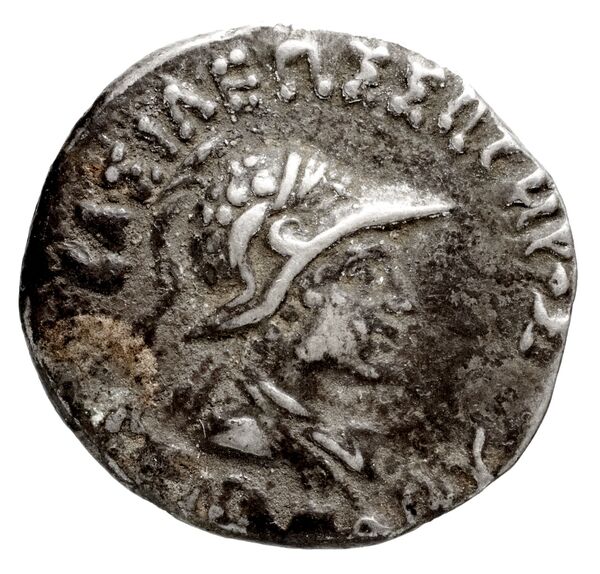 Bactrian and Indo-Greek Coinage Menander I 14.12, аверс, bnf-bigr