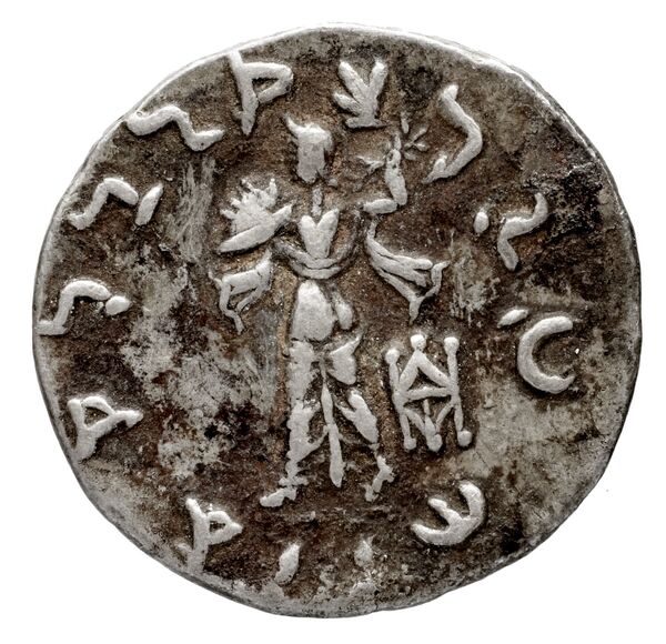 Bactrian and Indo-Greek Coinage Menander I 16.6, реверс, bnf-bigr