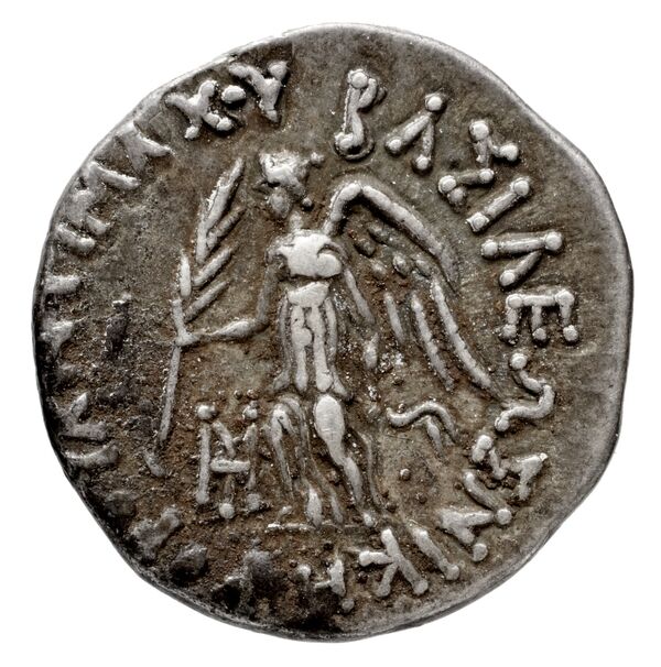 Bactrian and Indo-Greek Coinage Antimachus II 1.3, аверс, bnf-bigr