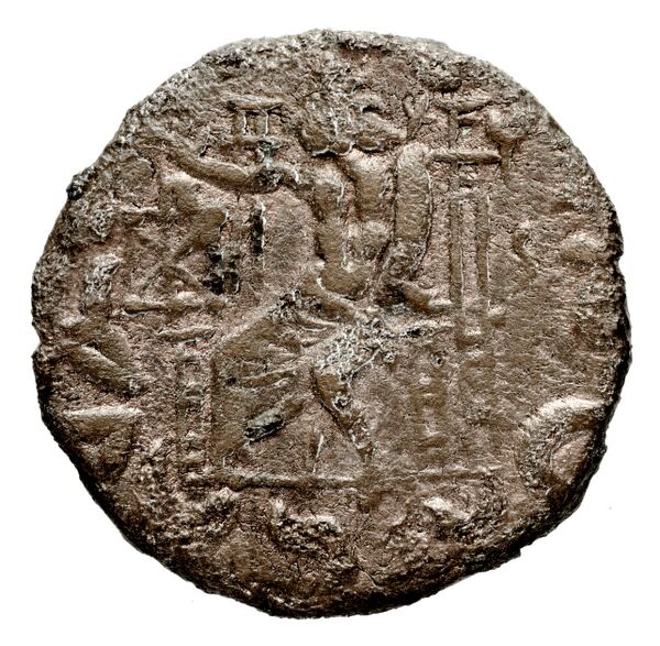реверс Bactrian and Indo-Greek Coinage Hermaeus 20.2.8