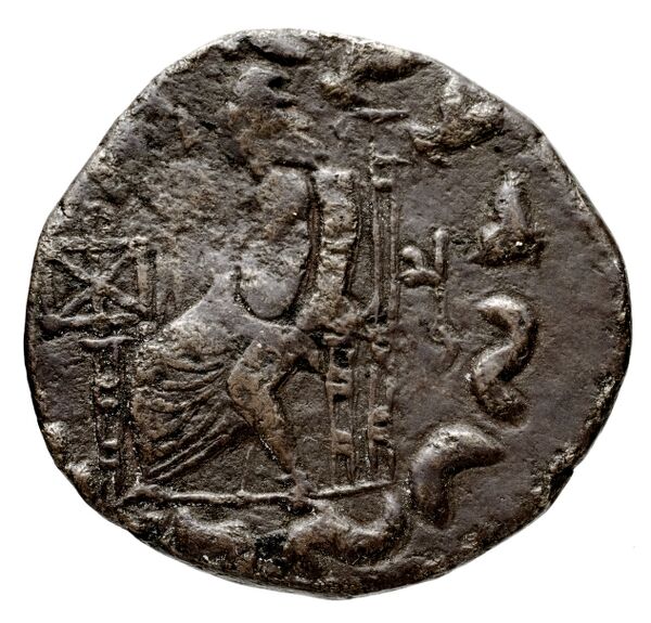 реверс Bactrian and Indo-Greek Coinage Hermaeus 20.2.5
