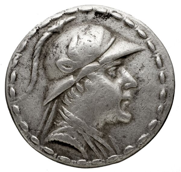аверс Bactrian and Indo-Greek Coinage Eucratides I 6.12
