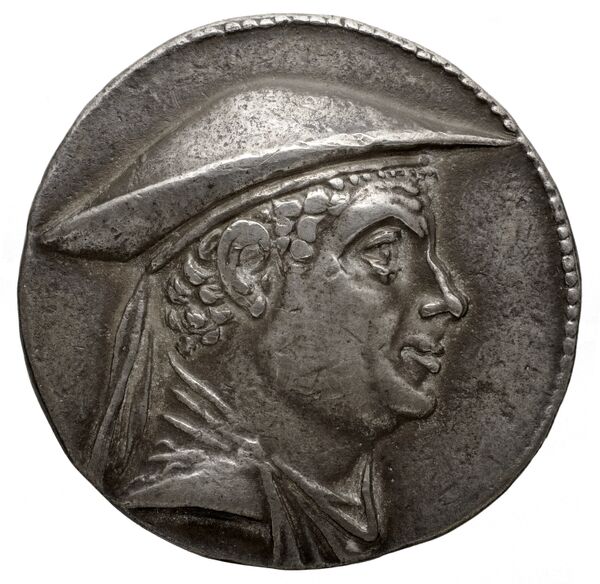 Bactrian and Indo-Greek Coinage Antimachus I 3.3, аверс, bnf-bigr