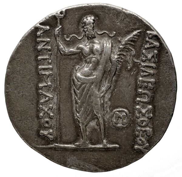 реверс Bactrian and Indo-Greek Coinage Antimachus I 3.3