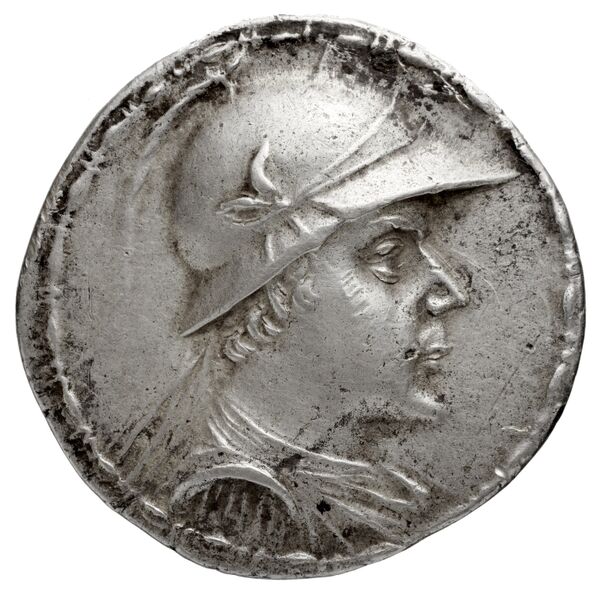 Bactrian and Indo-Greek Coinage Eucratides I 6.5, аверс, bnf-bigr