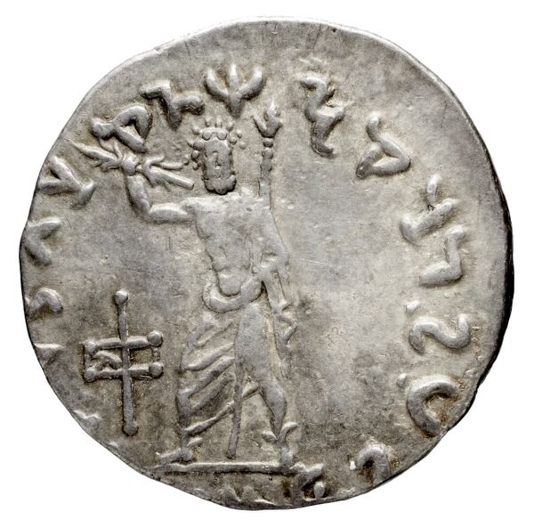 реверс Bactrian and Indo-Greek Coinage Archebius 3.3