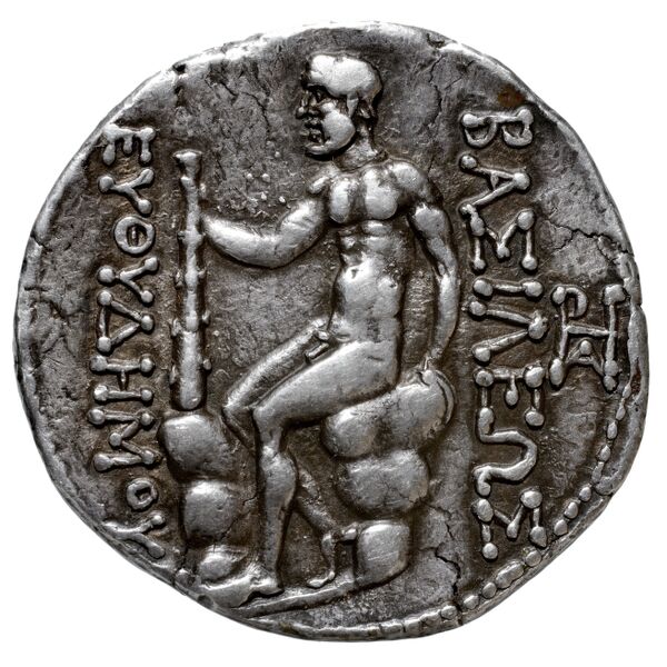 Bactrian and Indo-Greek Coinage Euthydemus I 2.11, реверс, bnf-bigr