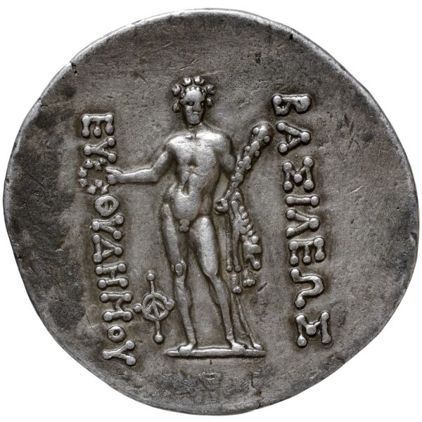 реверс Bactrian and Indo-Greek Coinage Euthydemus II 1.1