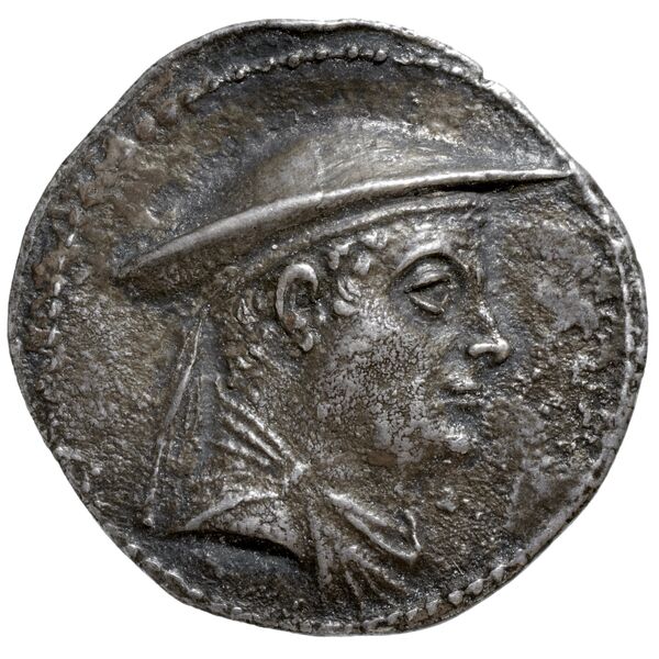 Bactrian and Indo-Greek Coinage Antimachus I 5.2, obverse, bnf-bigr
