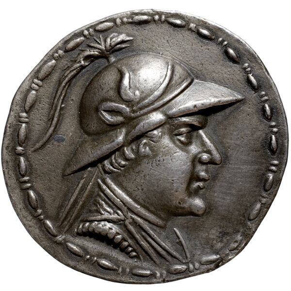аверс Bactrian and Indo-Greek Coinage Eucratides I 6.16